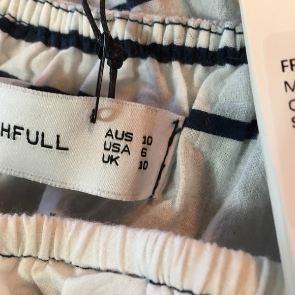 Faithful Majorca Striped Maxi Dress 6 NWT - Picture 6 of 7